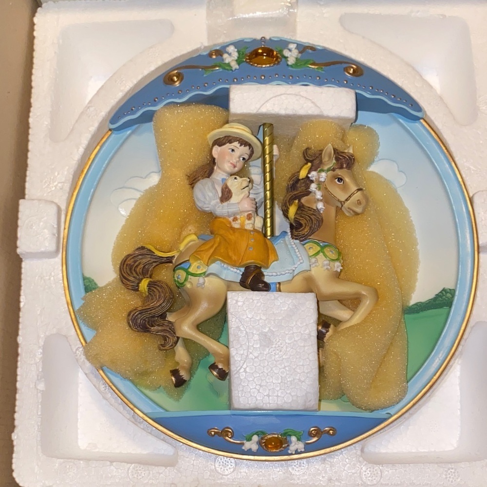 The Bradford Exchange Carousel Wall Art - Blue, Gold, Brown BX40
